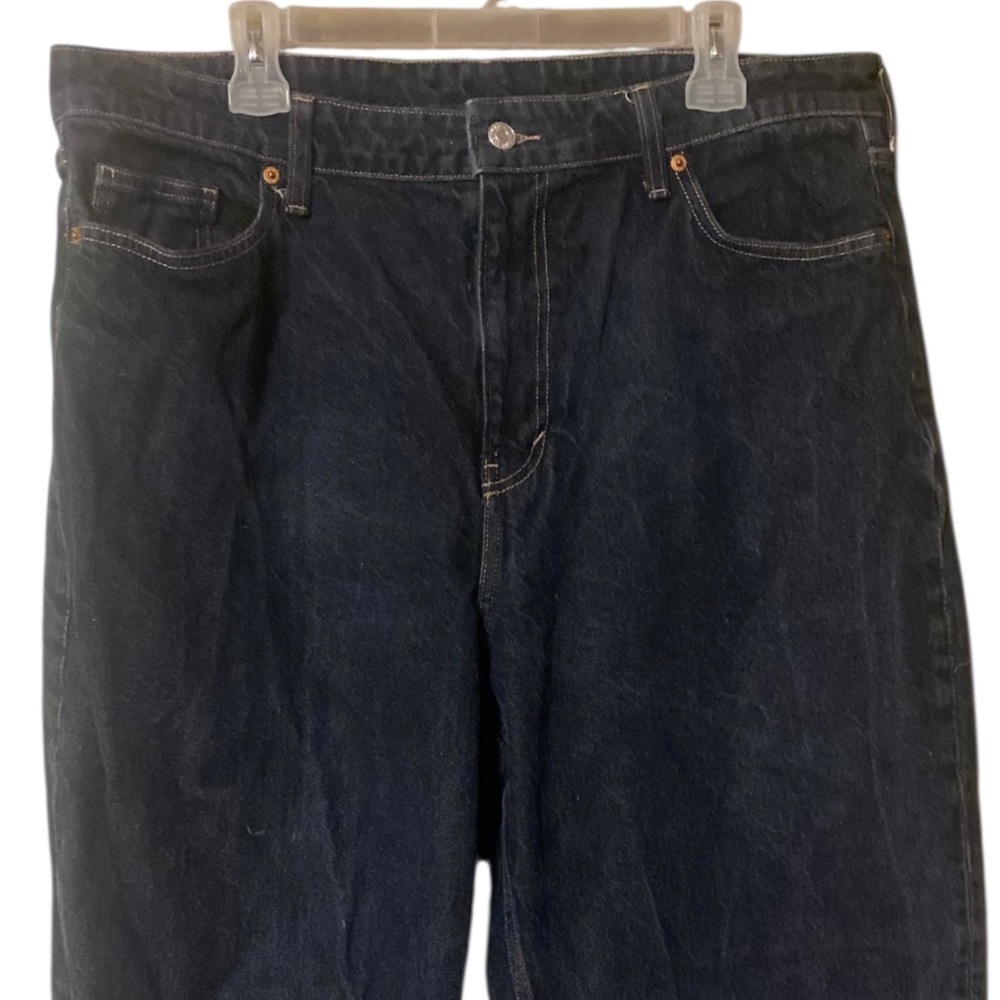 H&M &Denim Barrel Jeans Women’s 18 Loose Fit High Waist Dark Wash 100% Cotton - Picture 13 of 16